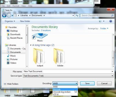 save in bengali notepad